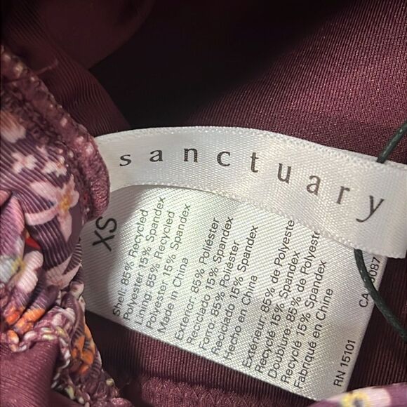 Sanctuary Micro Garden Side-Tie One-Piece Swimsuit XS - Picture 9 of 9